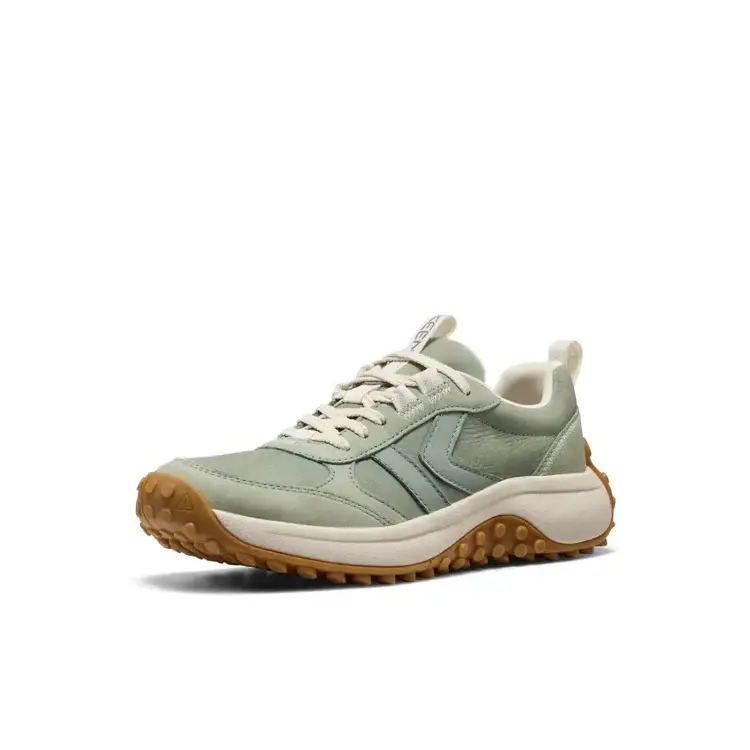 KEEN WOMEN'S KS86 LEATHER SNEAKER | LILY PAD/BIRCH