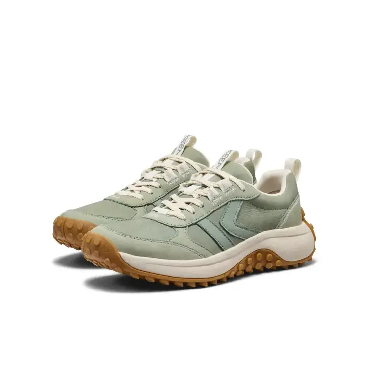 KEEN WOMEN'S KS86 LEATHER SNEAKER | LILY PAD/BIRCH