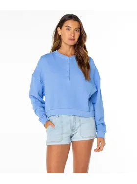 ROXY WOMEN'S OVERCAST SWEATSHIRT | CORNFLOWER BLUE