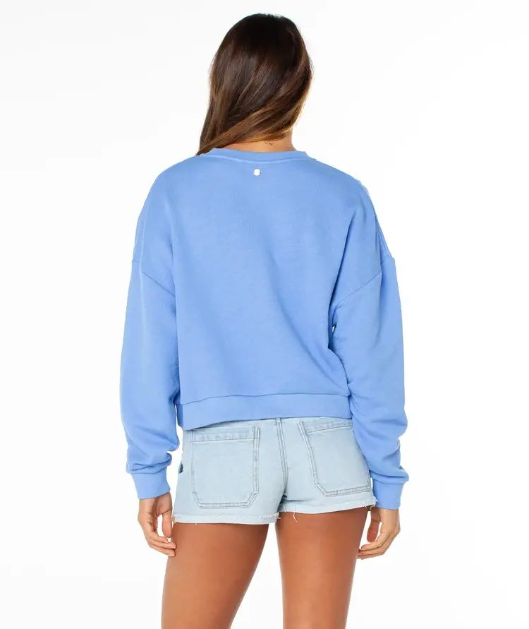 ROXY WOMEN'S OVERCAST SWEATSHIRT | CORNFLOWER BLUE