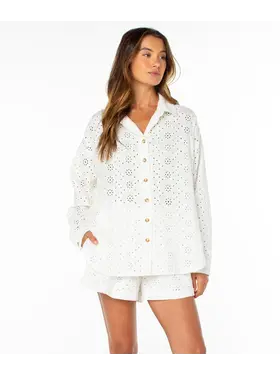 ROXY WOMEN'S MORNING TIME TOP | CLOUD DANCER