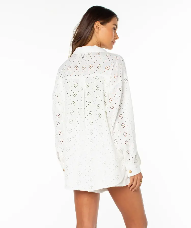 ROXY WOMEN'S MORNING TIME TOP | CLOUD DANCER