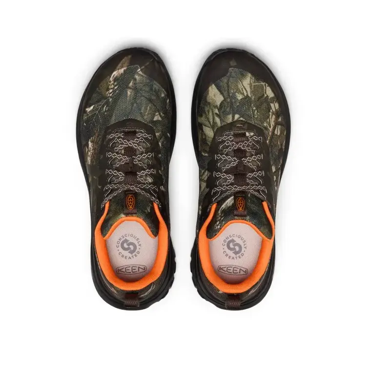 KEEN MEN'S ROAM TRAIL RUNNING SHOE | CAMO/ORANGE