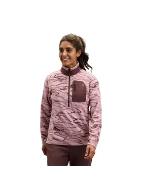 BLACK DIAMOND WOMEN'S RIFT H/Z FLEECE JACKET | ROSE/FIG