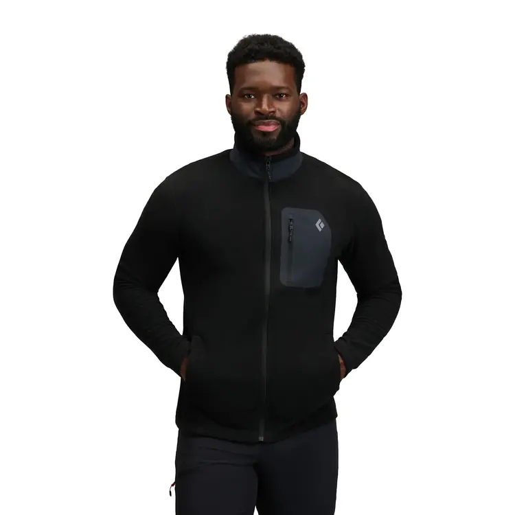 BLACK DIAMOND MEN'S RIFT F/Z FLEECE JACKET | BLACK