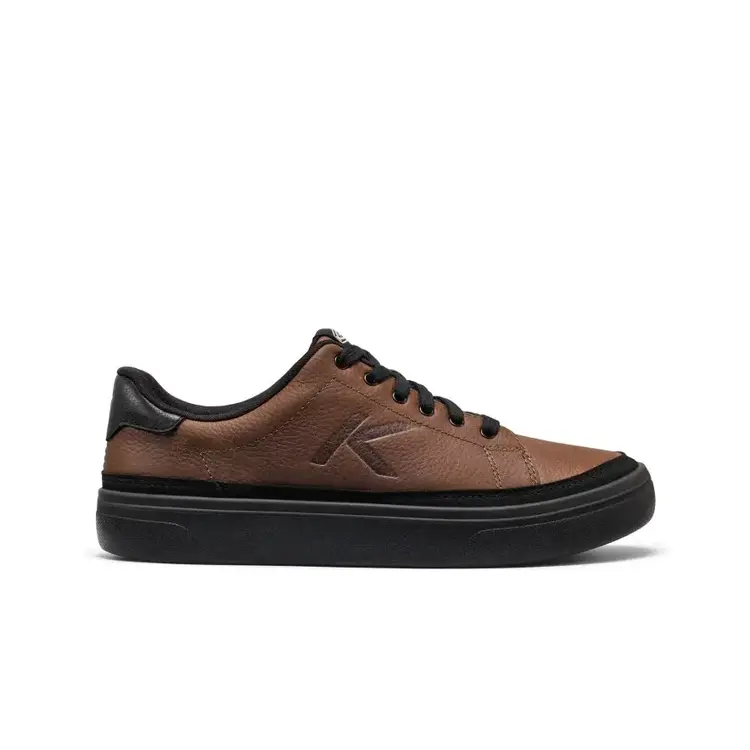 KEEN MEN'S KM1 LEATHER SNEAKER | BISON/BLACK