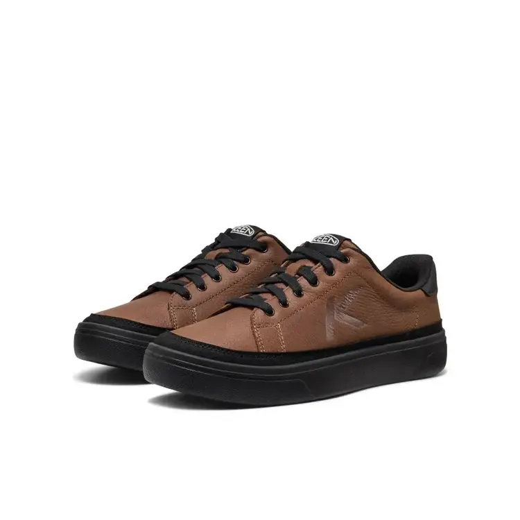 KEEN MEN'S KM1 LEATHER SNEAKER | BISON/BLACK
