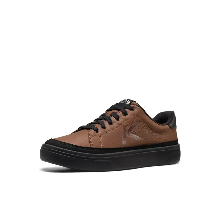 KEEN MEN'S KM1 LEATHER SNEAKER | BISON/BLACK
