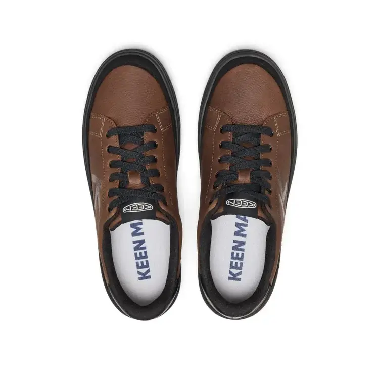 KEEN MEN'S KM1 LEATHER SNEAKER | BISON/BLACK