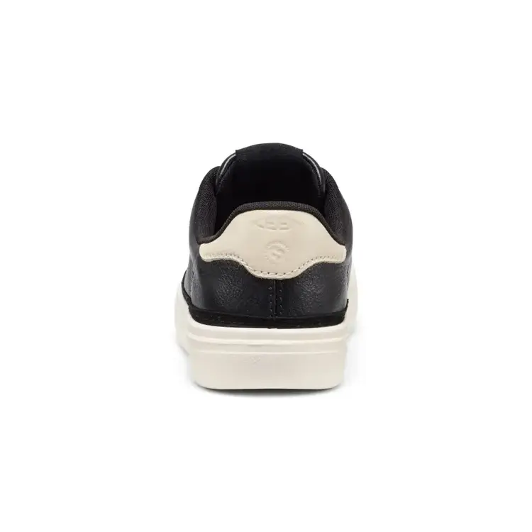 KEEN WOMEN'S KM1 LEATHER SNEAKER | BLACK/BIRCH