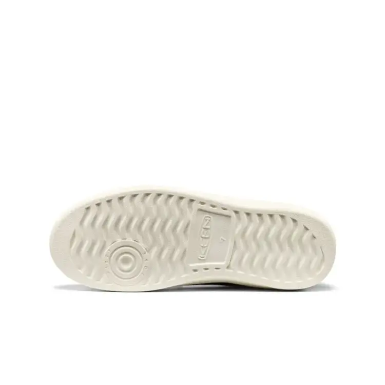 KEEN WOMEN'S KM1 LEATHER SNEAKER | BLACK/BIRCH