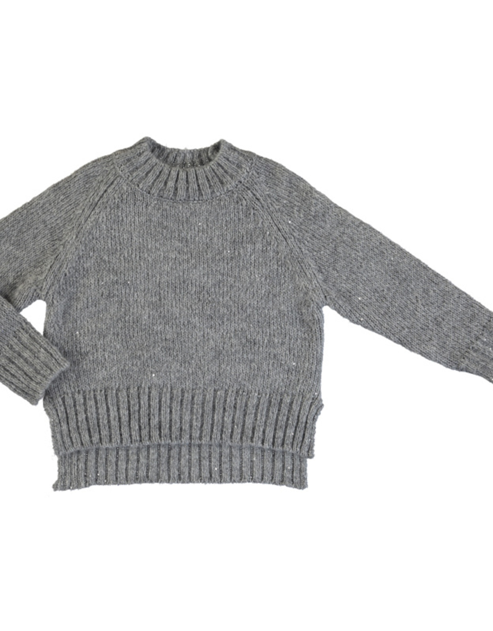 grey sequin sweater