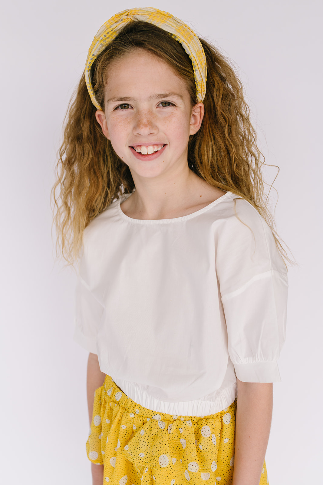 white blouse with elastic waist