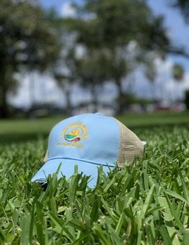 WHISPERING PINES Saint Petersburg Trucker Hat - Sky Blue