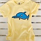 BIG HED DESIGNS Sanibel Kids Tshirt Dolphin Porpoise - Yellow