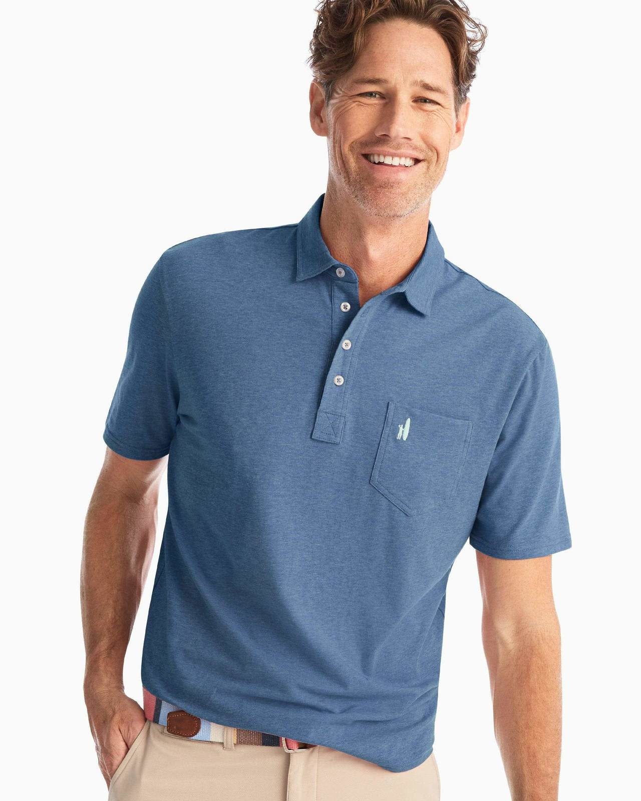 Johnnie-O Heathered Original Polo Shirt - Adventures In Paradise Outfitters