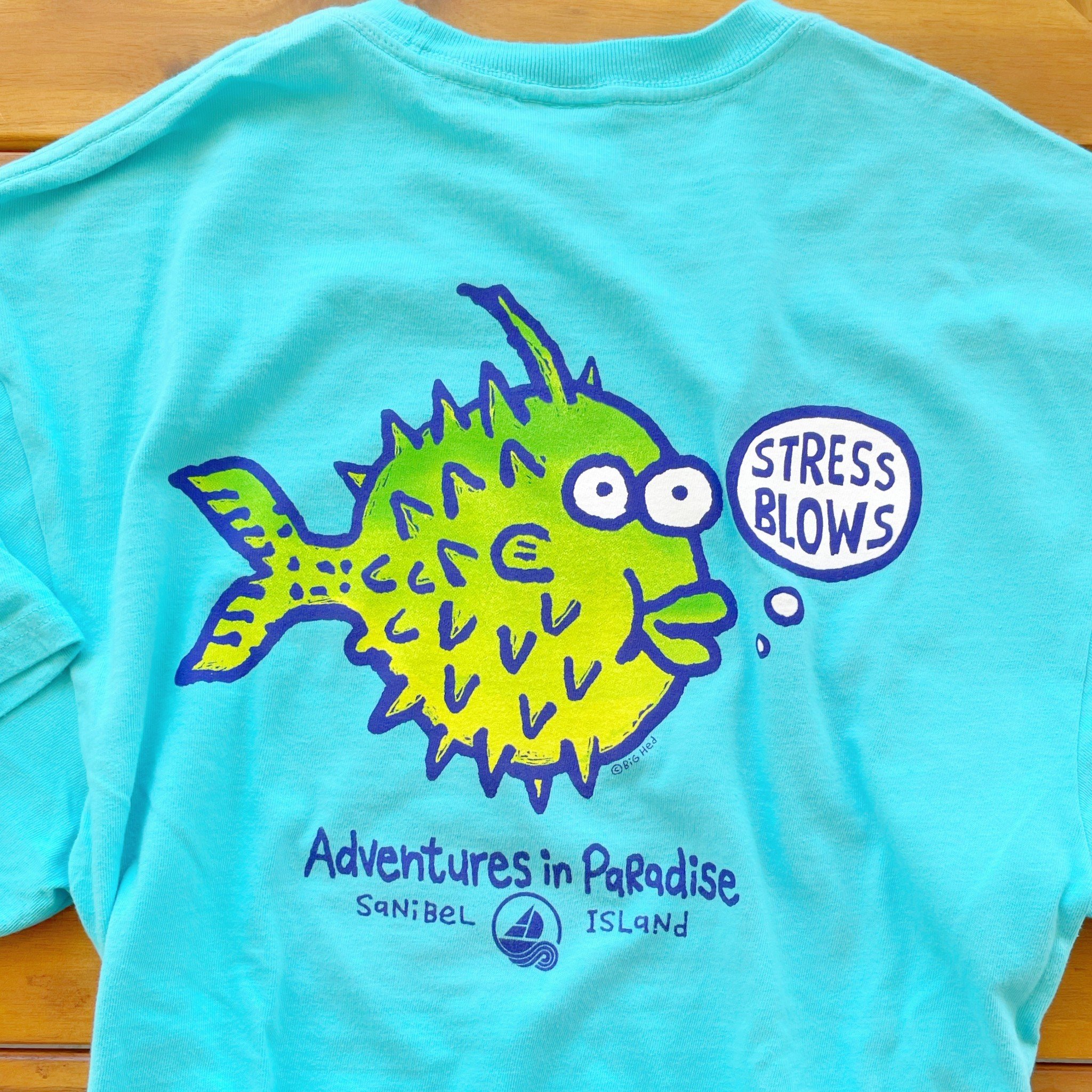 Sanibel Island Tshirt Stress Blows - Tidal Wave - Adventures In