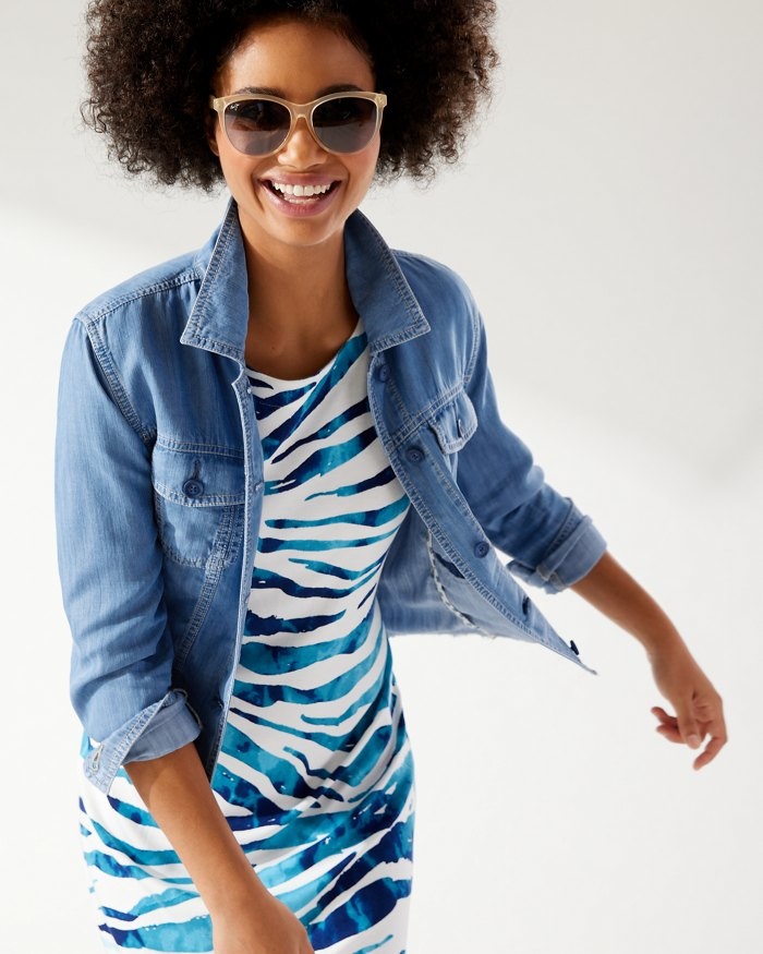 TOMMY BAHAMA Tommy Bahama W's Chambray O'Lei Jacket