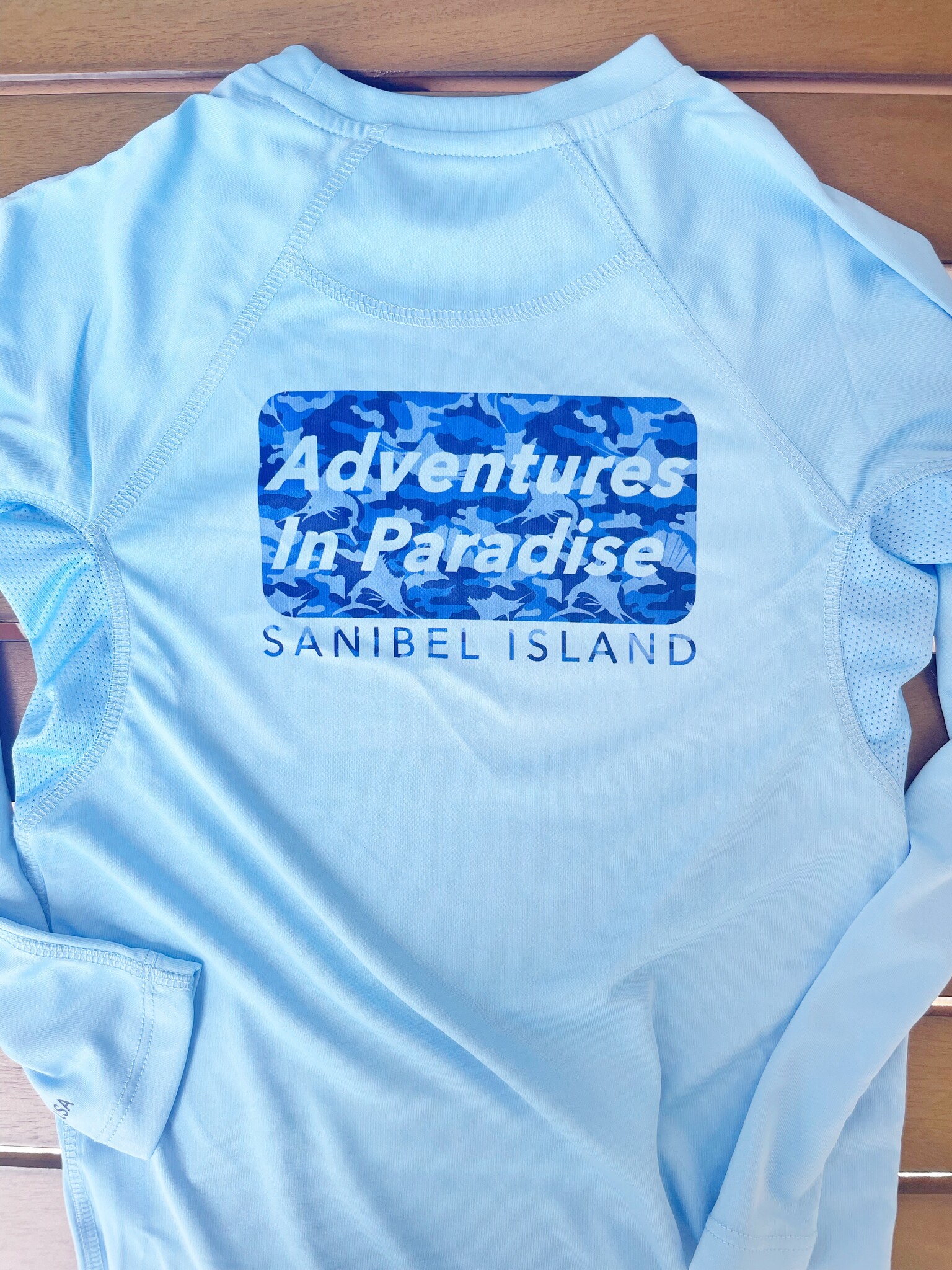 BLUEFIN USA BlueFin Rash Guard AIP SANIBEL Camo Youth Shirt