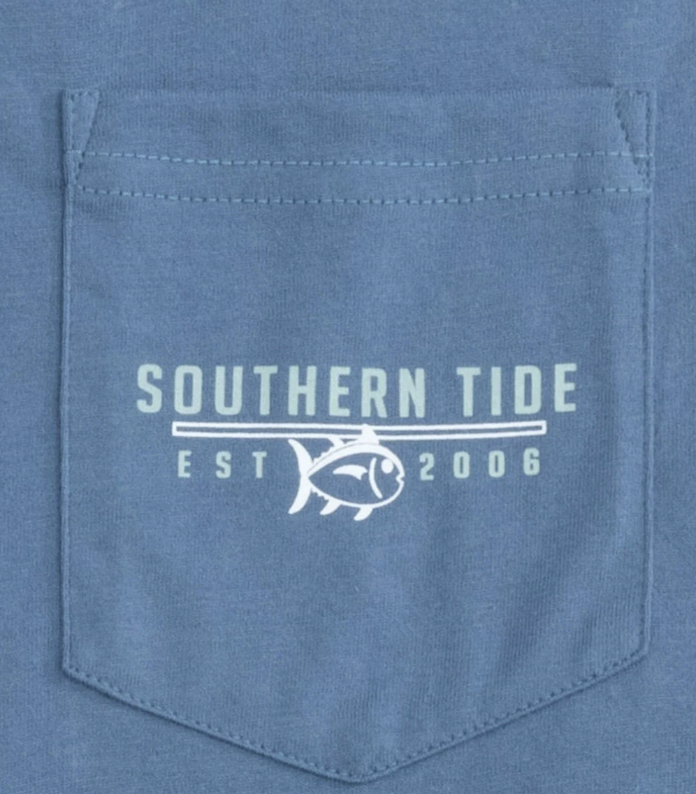 Southern Tide Southern Tide Beach Surf Club Tee Coronet Blue ALL