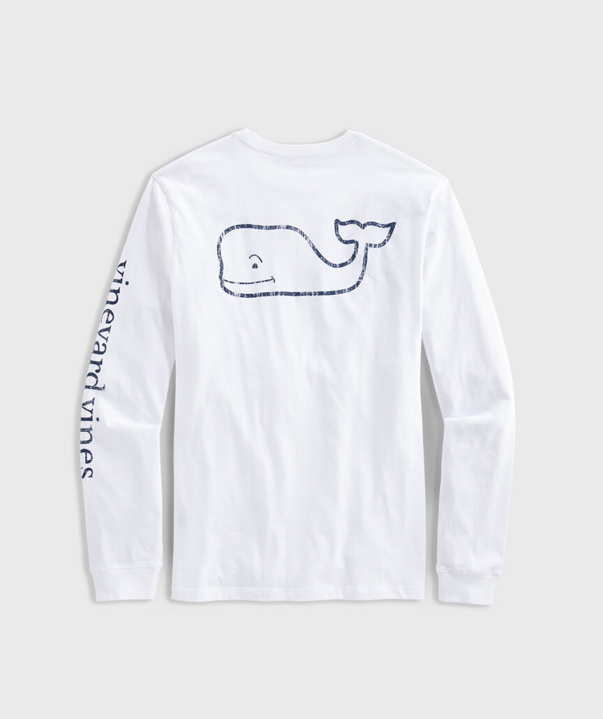 VINEYARD VINES LS Core Vintage Whale Pocket Tee