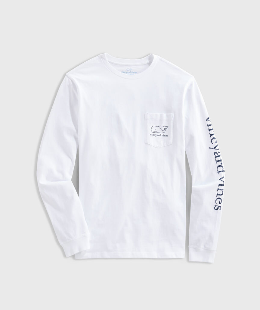 VINEYARD VINES LS Core Vintage Whale Pocket Tee