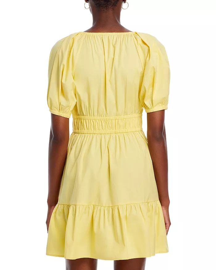 VINEYARD VINES Vineyard Vines Poplin  V Neck Mini Dress