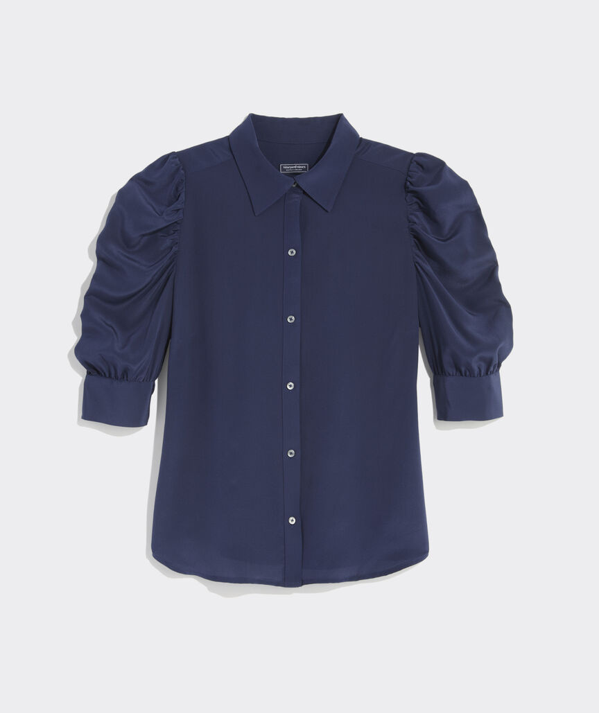 VINEYARD VINES Vineyard Vines Puff Sleeve Top