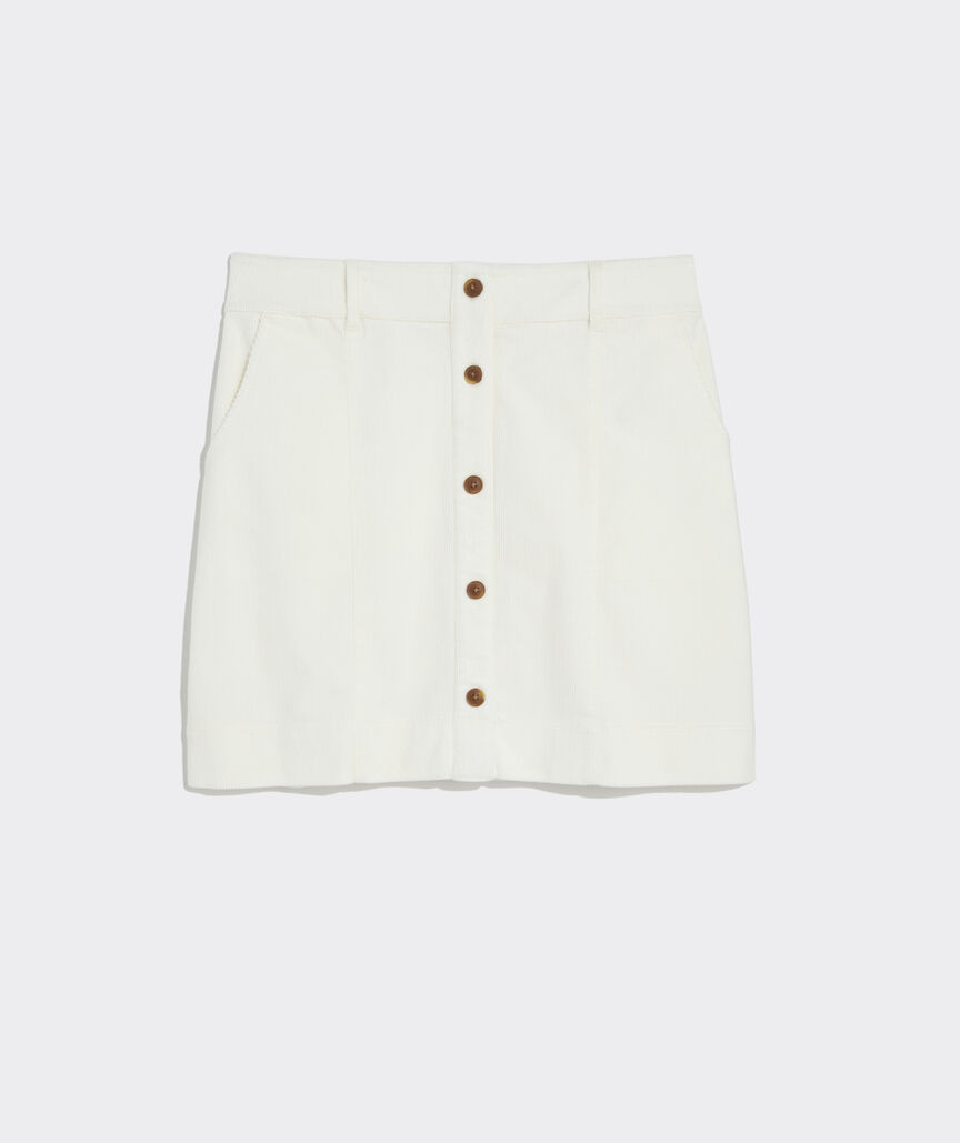 VINEYARD VINES Vineyard Vines Corduroy Button Front Skirt