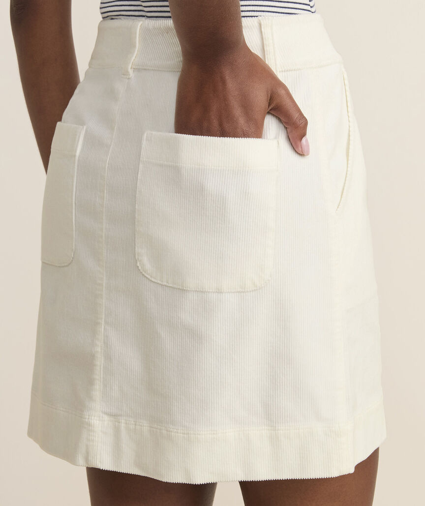 VINEYARD VINES Vineyard Vines Corduroy Button Front Skirt