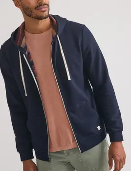 Marine Layer Marine Layer Fleece Stripe Full-Zip