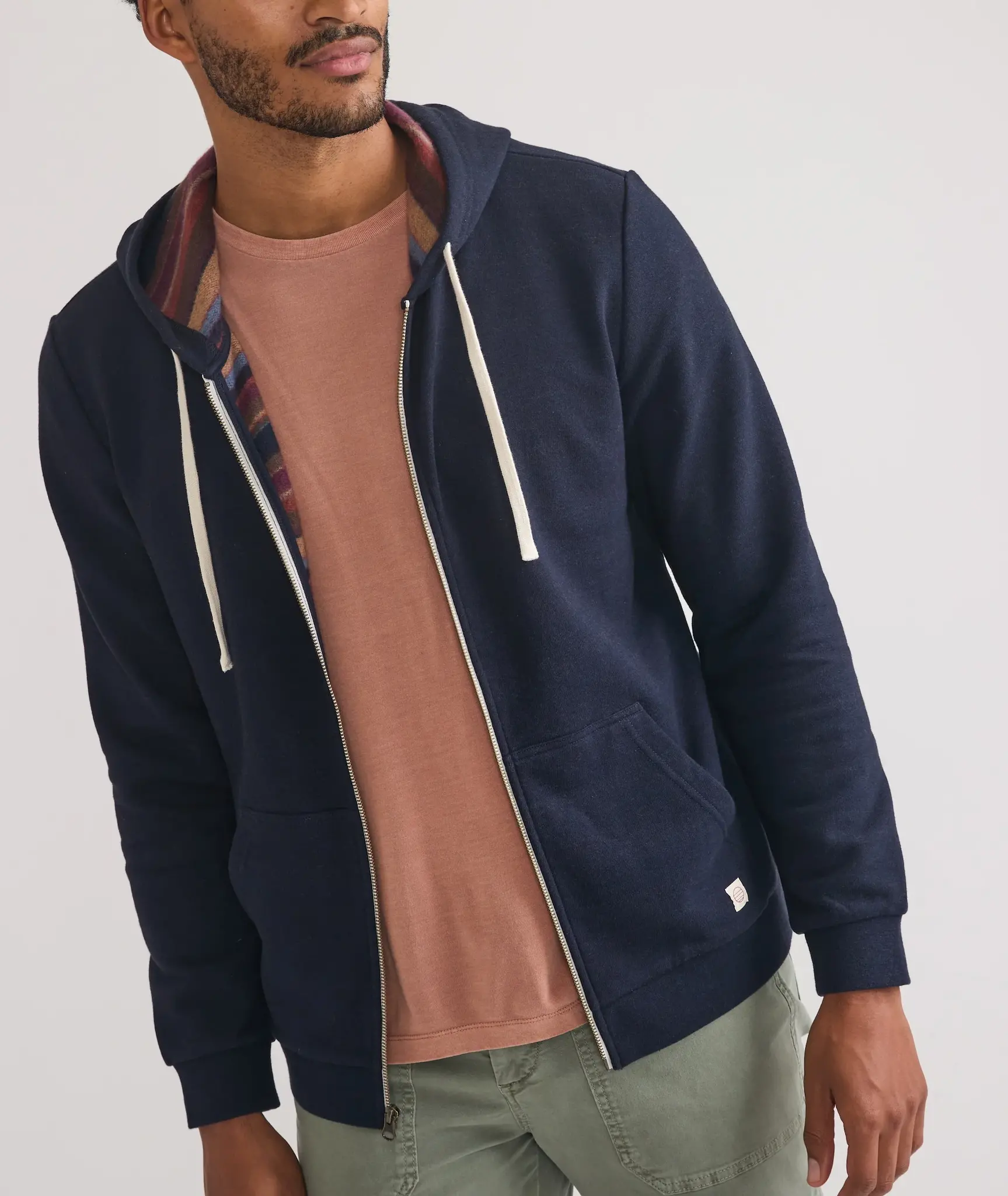 Marine Layer Marine Layer Fleece Stripe Full-Zip