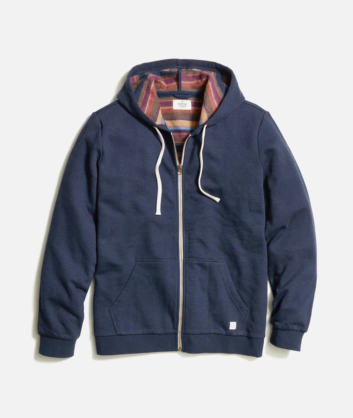 Marine Layer Marine Layer Fleece Stripe Full-Zip