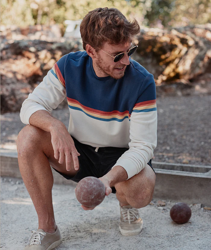 Marine Layer Marine Layer Sunset Stripe Sweatshirt