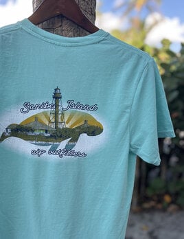 High Range Sanibel Manatee Lighthouse T-shirt (Asst colors)