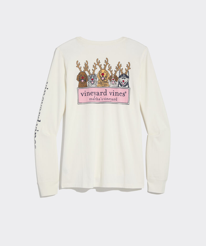 VINEYARD VINES Vineyard Vines Logo Box LS Tee