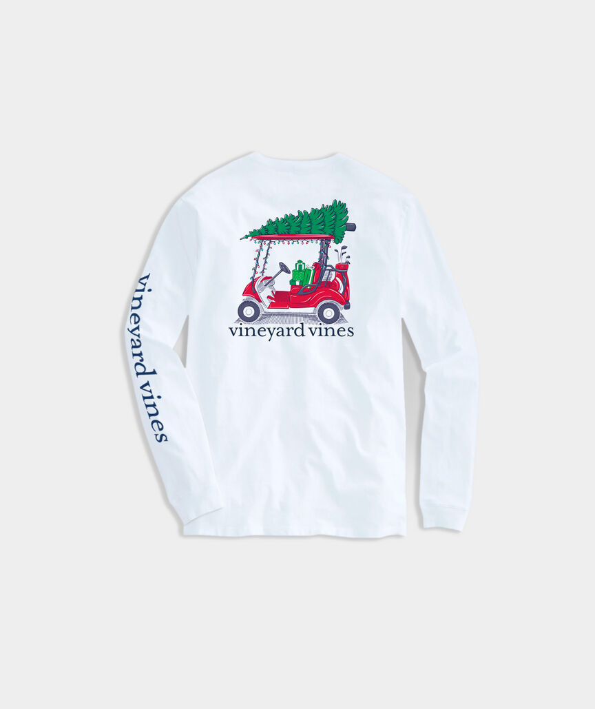 VINEYARD VINES Vineyard Vines LS XMAS Golf Cart T