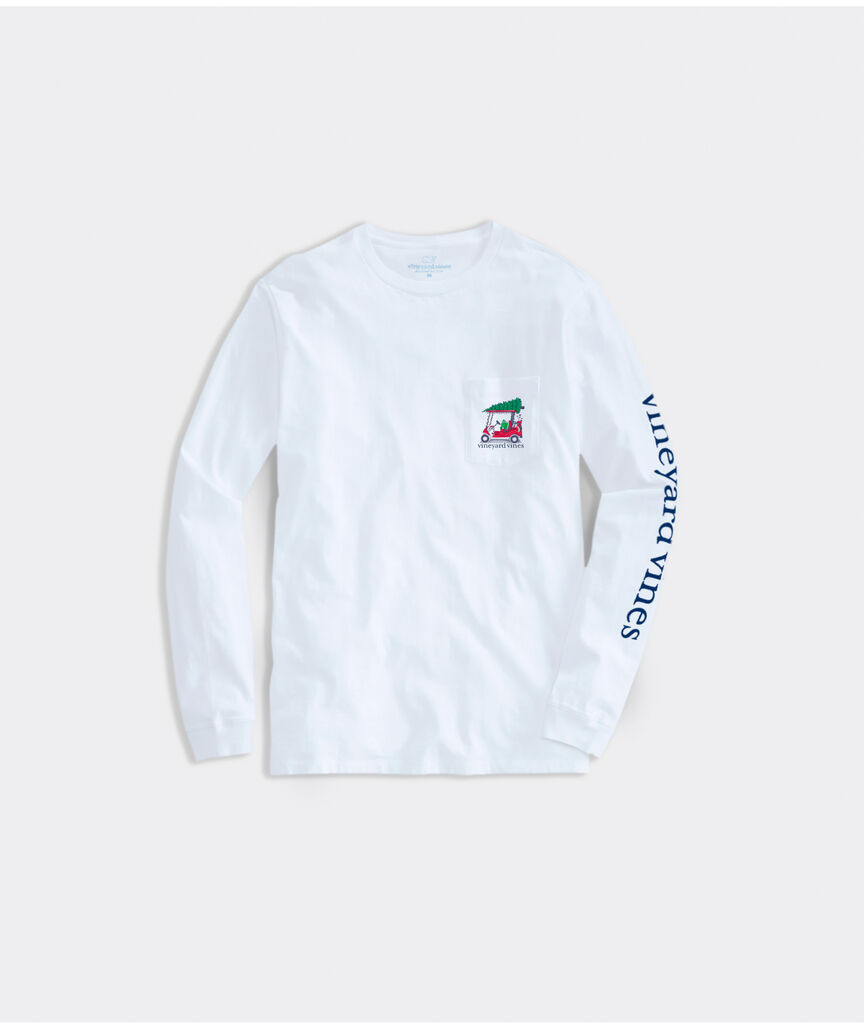 VINEYARD VINES Vineyard Vines LS XMAS Golf Cart T