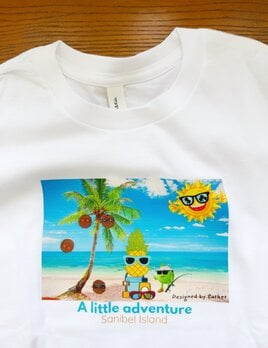 A Little Adventure Kids Sanibel T-shirt Parker Sunny Beach Day