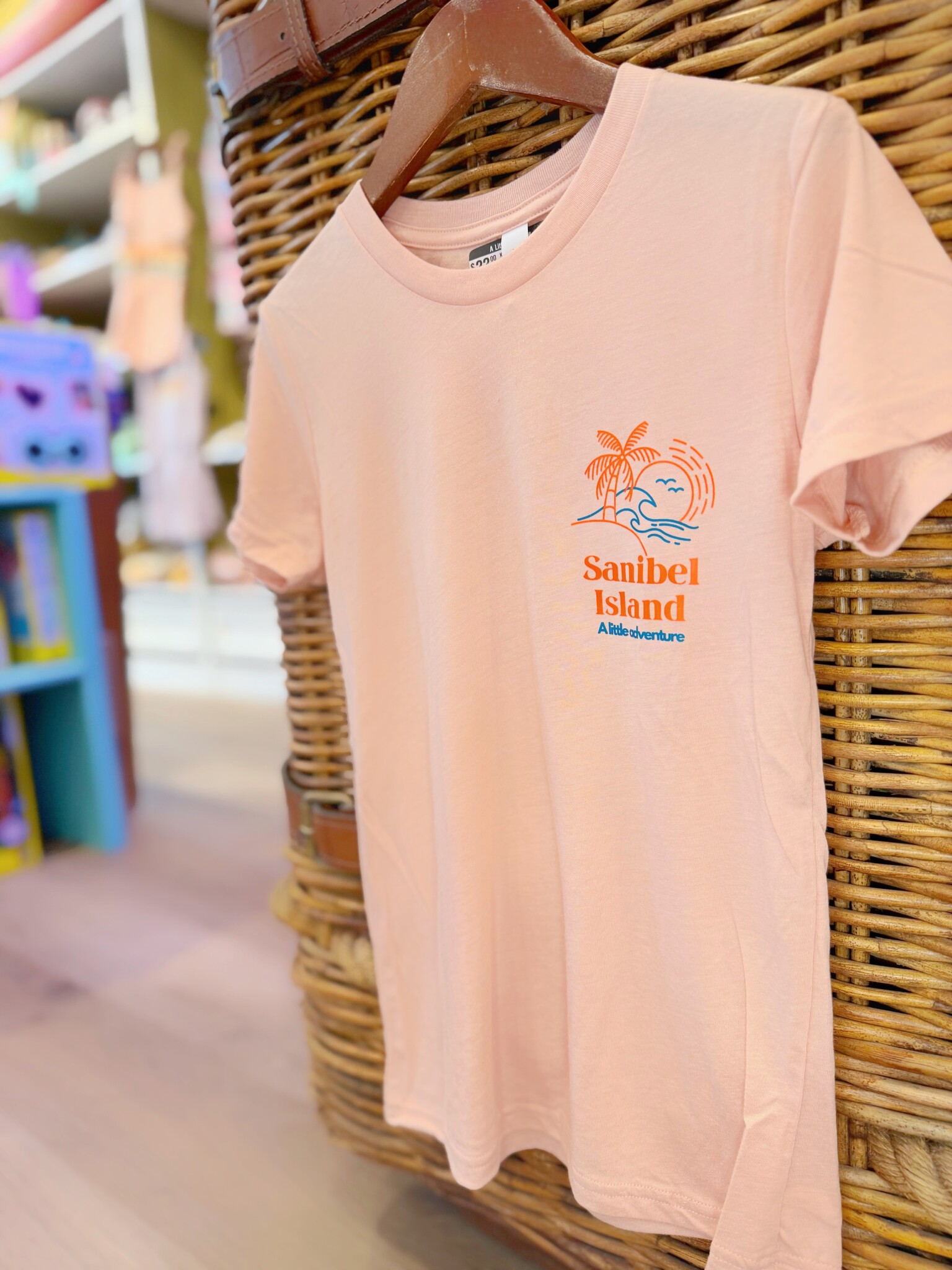 BELLA + CANVAS kids Sanibel Island Tri Blend Palm Kids Unisex Tee