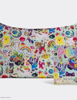 Lisa Frank Standard Satin Kitsch Pillowcase