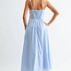 AIP Outfitters Breezy Blue Lace Trim Maxi Sundress