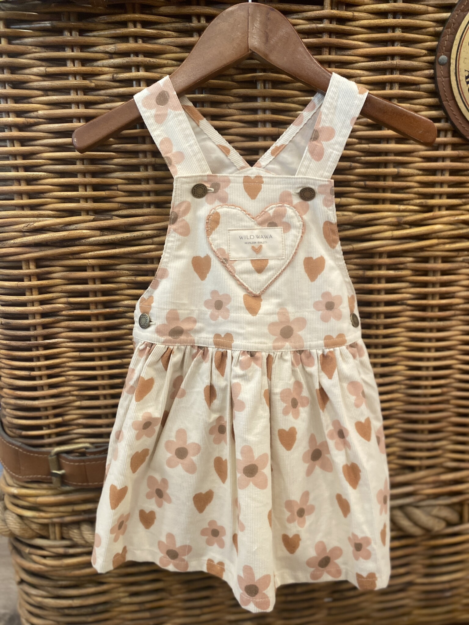 Wild Wawa Wild Wawa Heart Pocket Overall Dress
