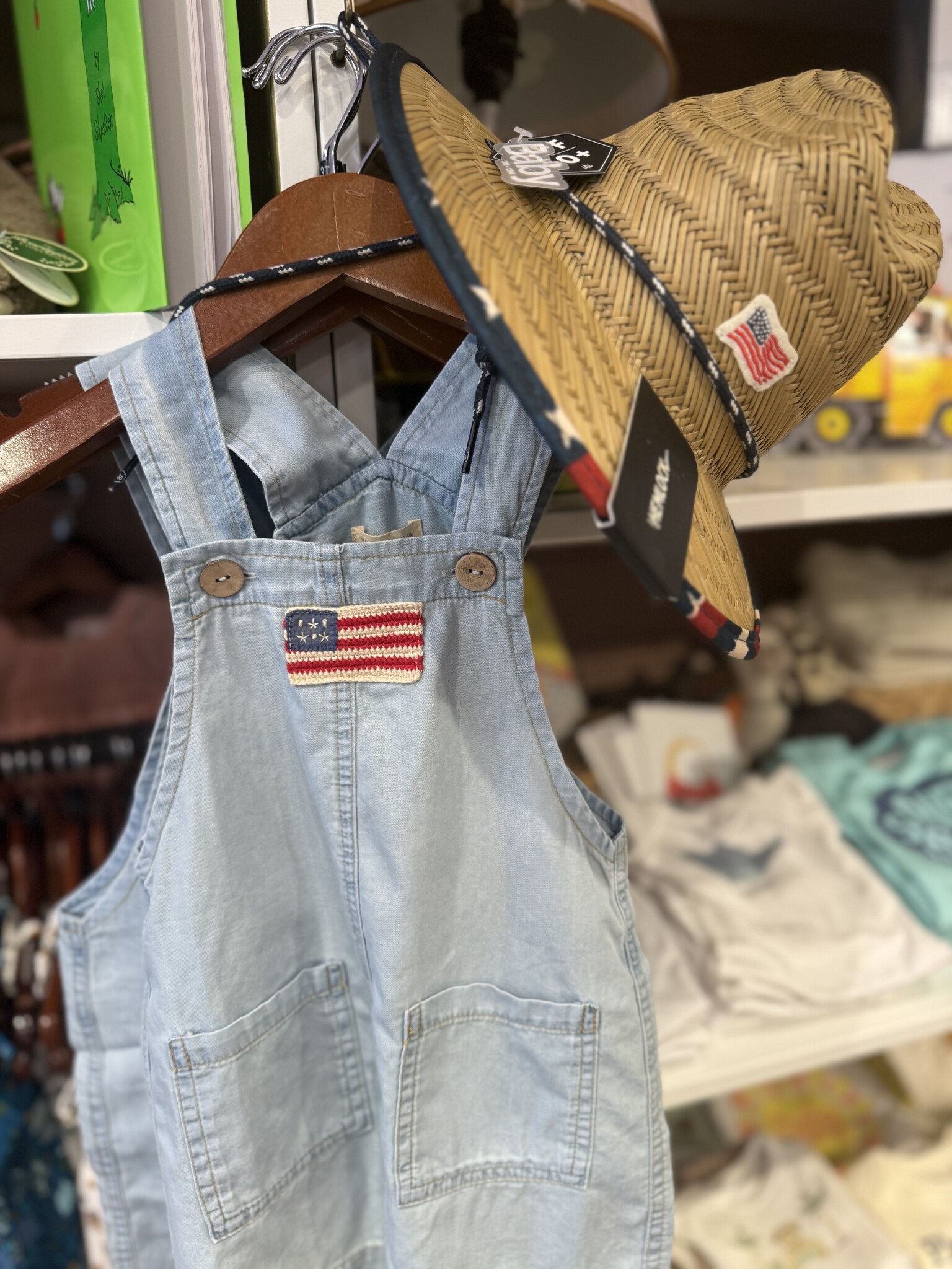 Wild Wawa Wild Wawa Overalls Denim American Flag
