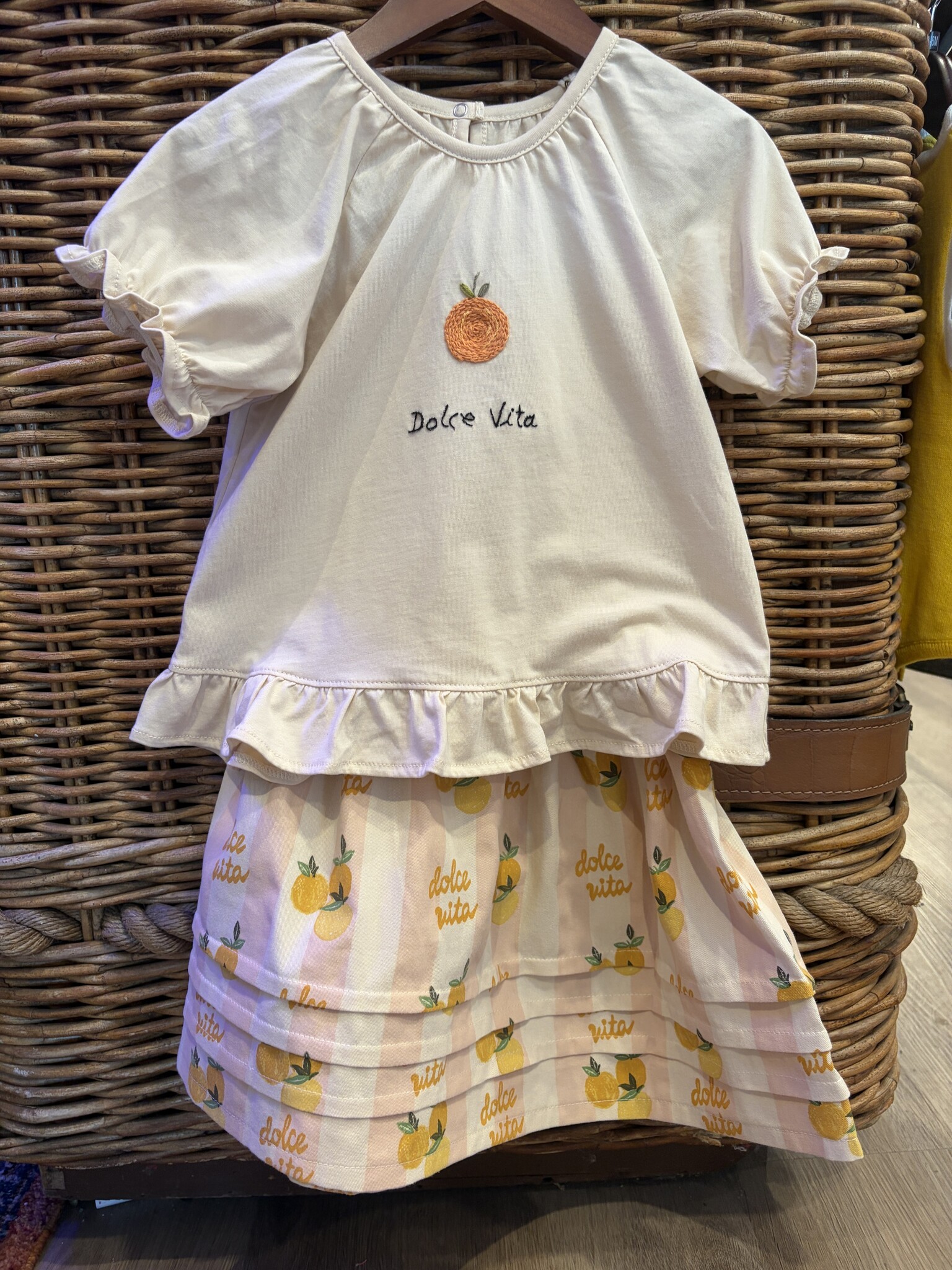 Wild Wawa Wild Wawa S/S Ruffle Skirt Set