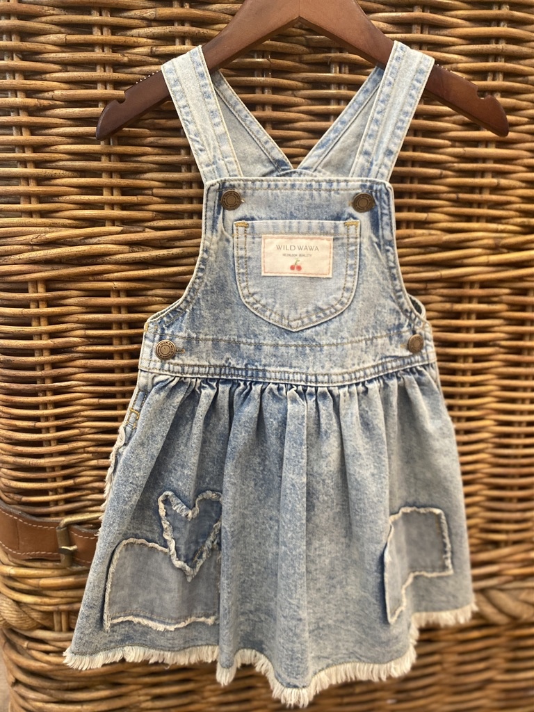 Wild Wawa Wild Wawa Patchwork Overalls Dress
