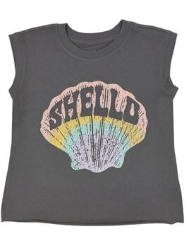 Tiny Whales Tiny Whales Shello Girls Muscle Tee