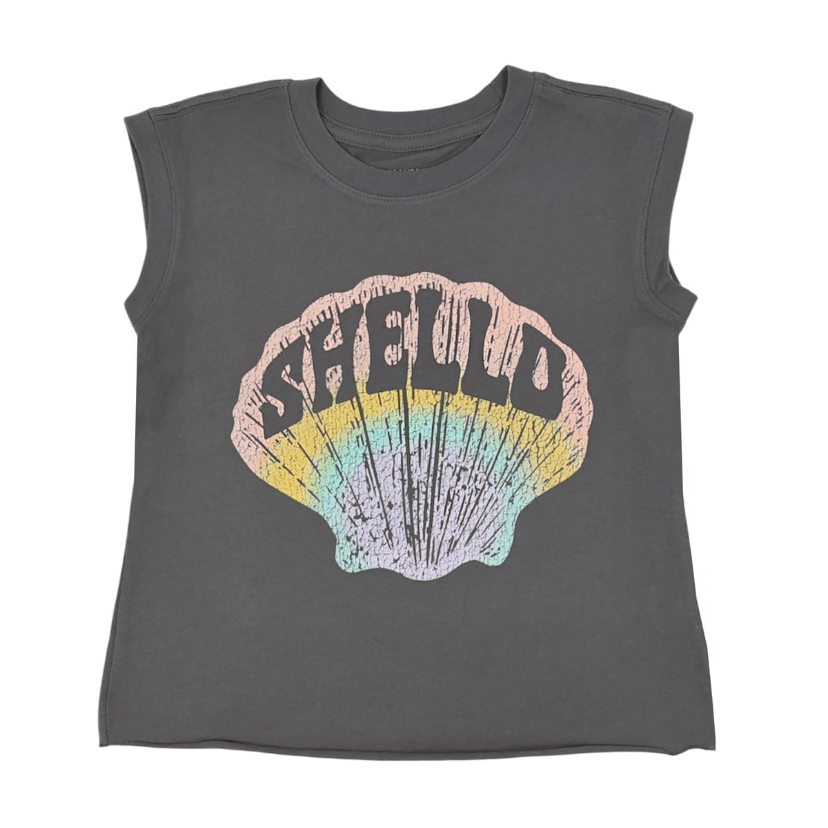Tiny Whales Tiny Whales Shello Girls Muscle Tee
