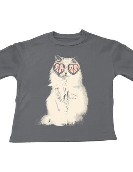 Tiny Whales Sass Cat Oversized Tee