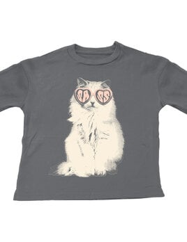 Tiny Whales Tiny Whales Sass Cat Oversized Tee